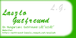 laszlo gutfreund business card